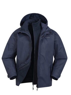 New Men’s Navy 3in1 Mountain Warehouse “Fell” Jacket • Large • NWOT